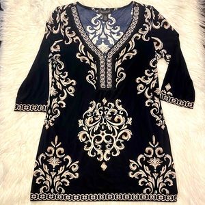 White House Black Market Wrinkle Free Tunic Top S